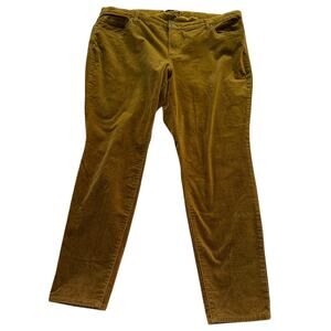 Kut from the Kloth Diana Skinny Corduroy Pants Brown Women’s Plus Size 24W